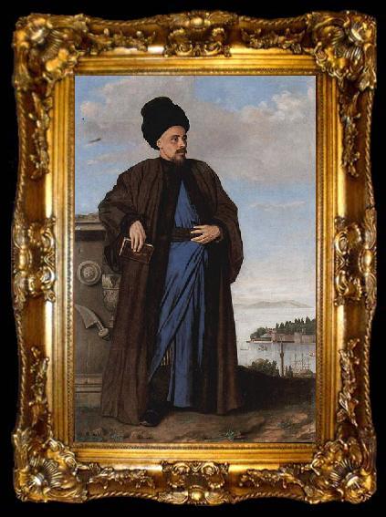framed  Jean-Etienne Liotard Portrat des Richard Pococke, ta009-2